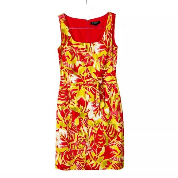 Lauren Ralph Lauren Dresses & Skirts - Lauren Ralph Lauren Tropical Floral Sleeveless Sheath Dress SZ 14P